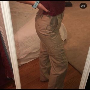 khaki cargo pants